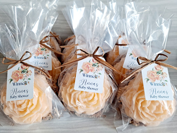 Peony Soap Wedding and Shower Favors Set of 12 - The Lovely Gift Co