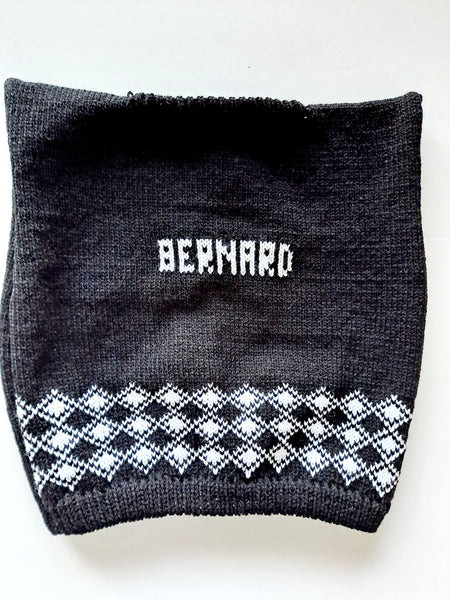 Personalized Dog Knit with Holiday Trim in your choice of color, Ugly Christmas Dog Sweater - The Lovely Gift Co