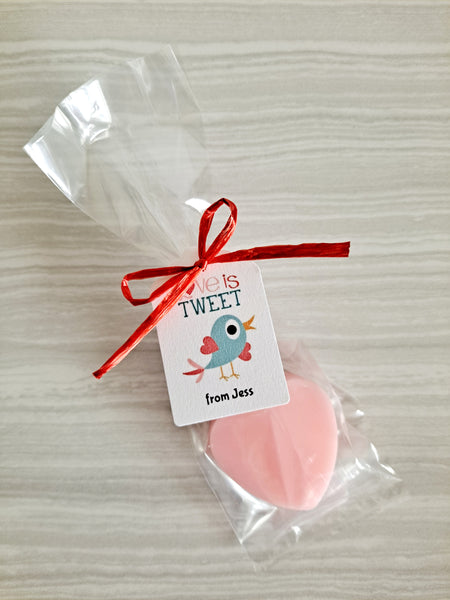 Kids Heart Soap Valentine's Day School Class Party Favors, Set of 12 - The Lovely Gift Co