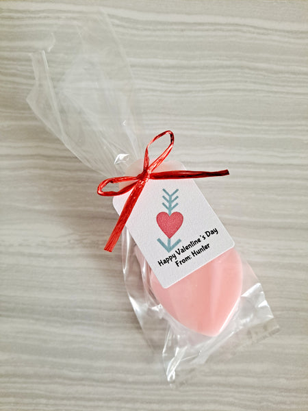 Kids Heart Soap Valentine's Day School Class Party Favors, Set of 12 - The Lovely Gift Co