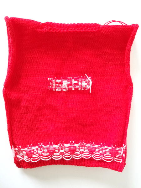 Personalized Dog Sweater with Hearts in your choice of color - The Lovely Gift Co