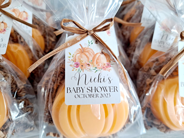Baby Shower Pumpkin Soap Favors Set of 12 - The Lovely Gift Co