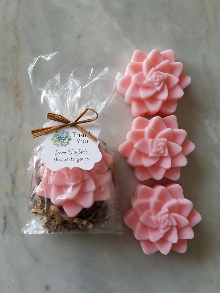 succulent bridal shower gifts Succulent Soap Baby Shower Favors Set of 12