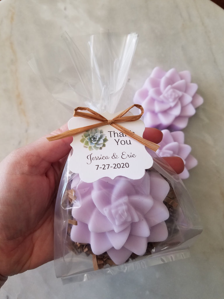 succulent soap favors Succulent Soap Wedding Favors Set of 12