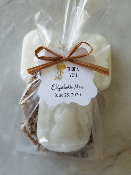 Baby Baptism Christening Angel Soap Party Favors Set of 12 - The Lovely Gift Co