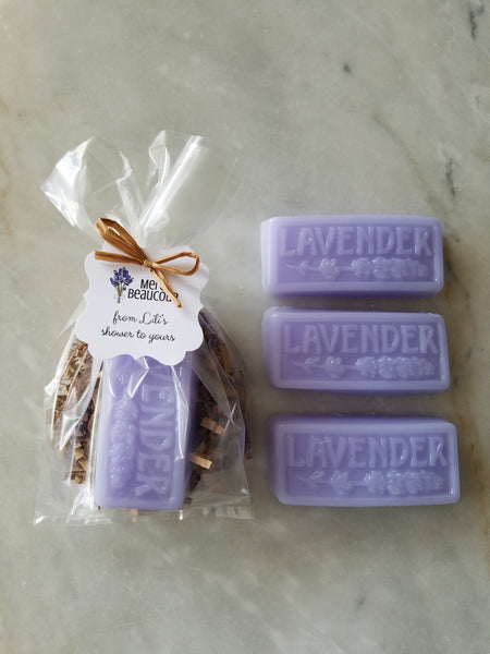 Lavender Soap Bridal Shower Favors Set of 12 - The Lovely Gift Co