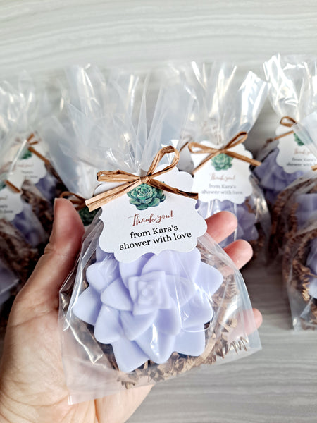 Succulent Soap Favors Set of 12 - The Lovely Gift Co