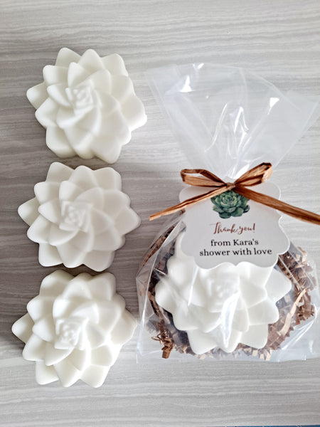 Succulent Soap Favors Set of 12 - The Lovely Gift Co