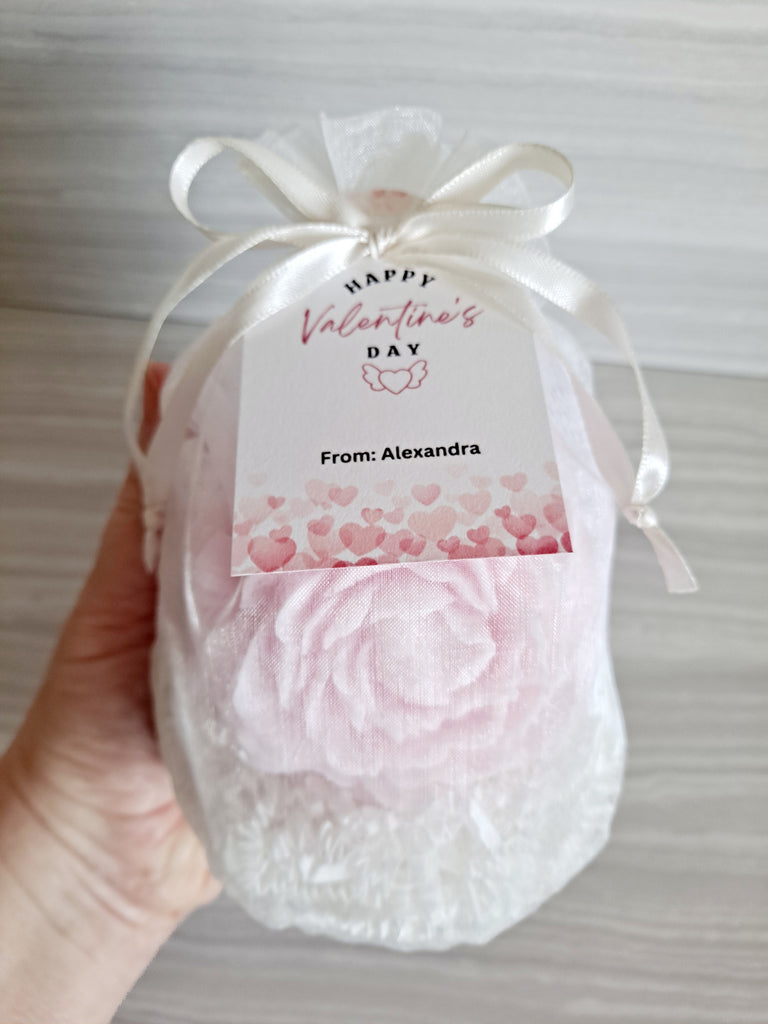 Pink Peony Soap Gift Set with Personalized Gift Tag - The Lovely Gift Co