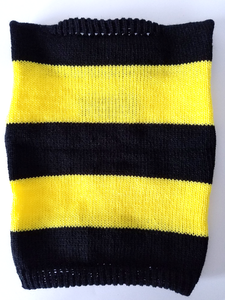 Personalized Bumble Bee Dog Sweater with Black and Yellow Stripes - The Lovely Gift Co