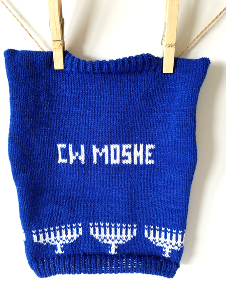 Personalized Dog Sweater with Hanukkah Menorah in your choice of color - The Lovely Gift Co